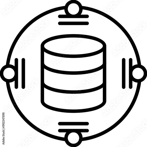 Restore Data Icon Vector Element