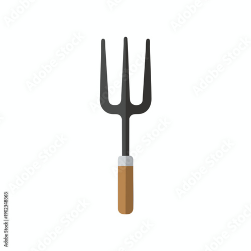 Garden Fork with Wooden Handle