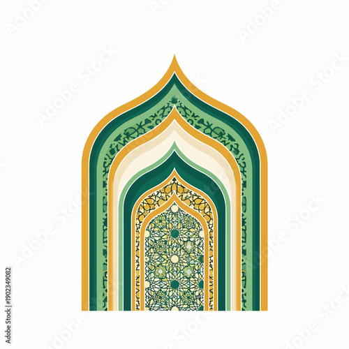Islamic Arch Mosaic Pattern