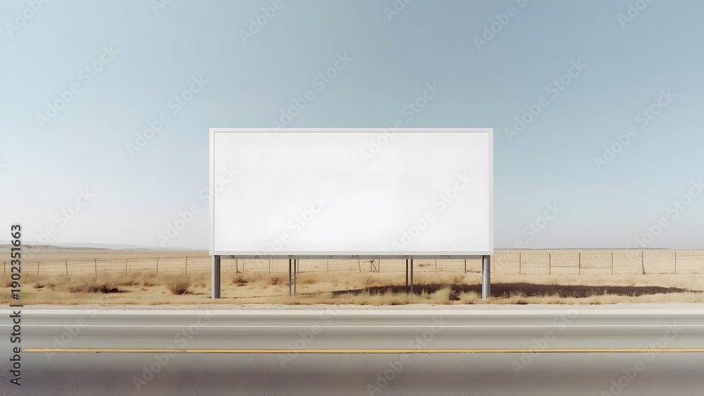Obraz premium Billboard side road