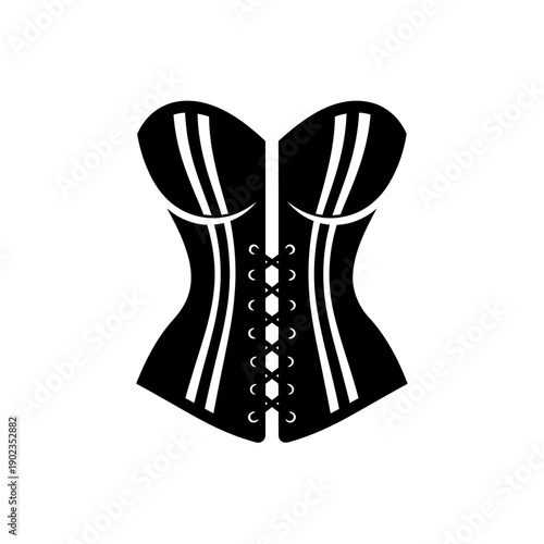 Elegant Corset Icon for Fashion and Vintage Styles