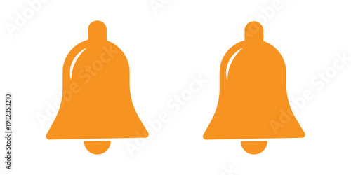 Notification bell icon set