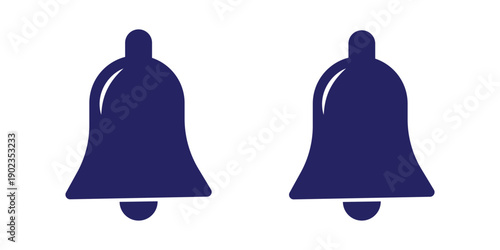 Notification bell icon set