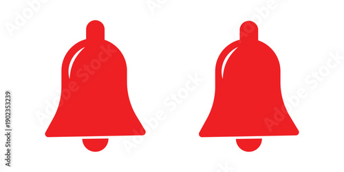 Notification bell icon set