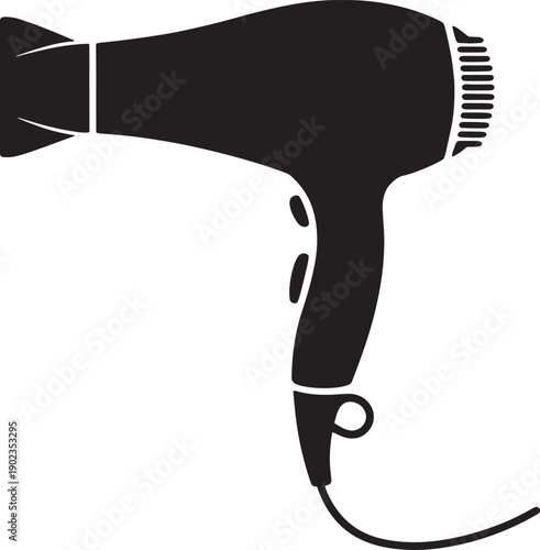 Hair dryer silhouette