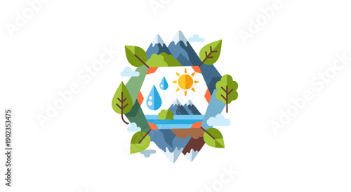 A dynamic group of professionals collaborating in a modern office setting, ideal for business presentations and team-building content.