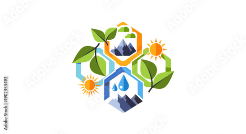 A dynamic group of professionals working together in a modern office setting, ideal for business success imagery.