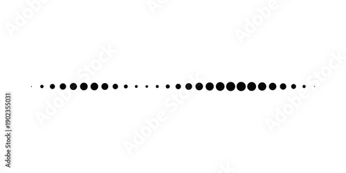 Dotted seamless line simple geometric circle lines on white background. EPS 10