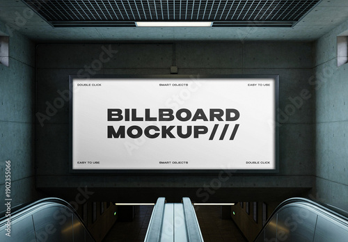 Urban Metro Billboard Mockup