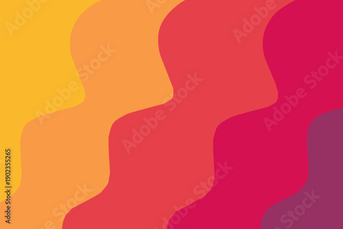 Colorful Wavy Gradient Background in Warm Tones