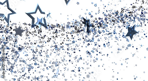 Abstract blue stars falling...