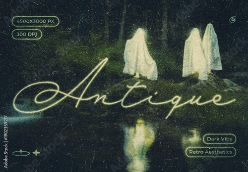 Antique Photo Effect Mockup