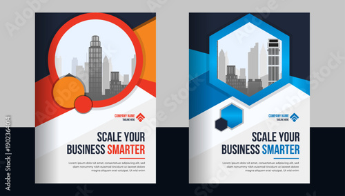 
Annual report brochure flyer magazine poster presentation portfolio infographic cover layout template design vector