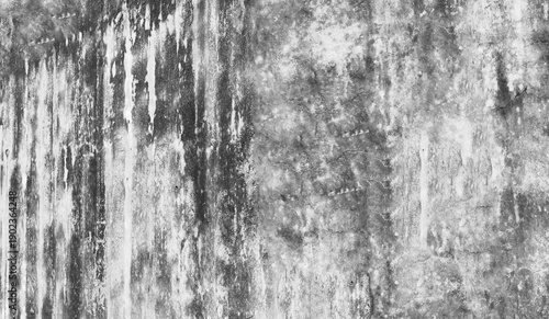 Wallpaper Mural Black and white grunge wall texture with vertical streaks, peeling layers, and uneven wear. Torontodigital.ca