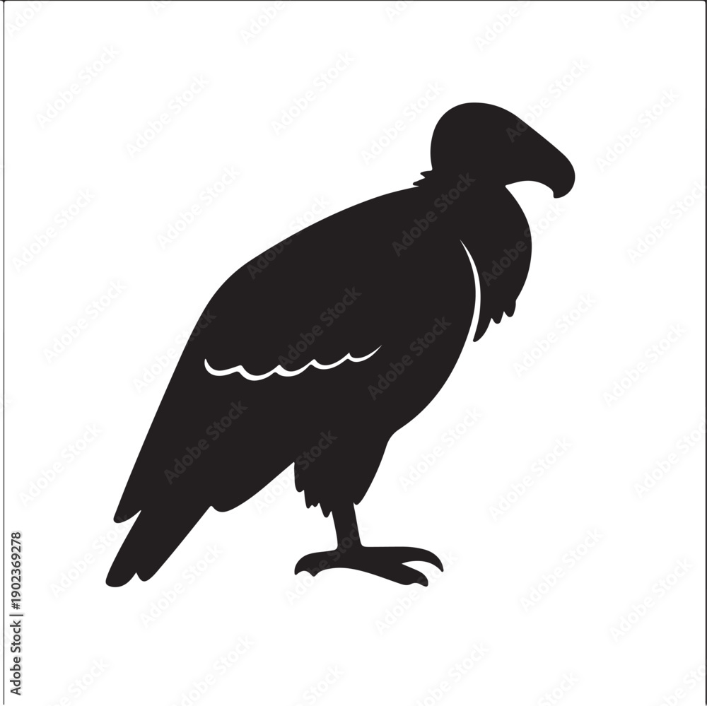 Fototapeta premium black vulture vector