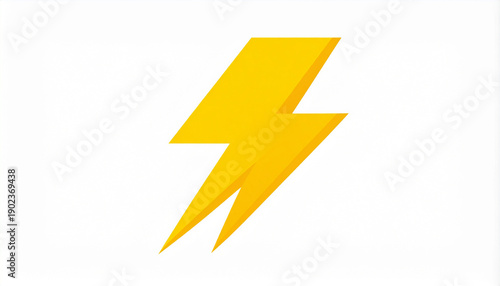 Free Download Bright yellow lightning bolt symbol conveying electricity, power, energy, and speed, ideal for warnings, quick alerts, and dynamic digital interface designs - GFXLoad