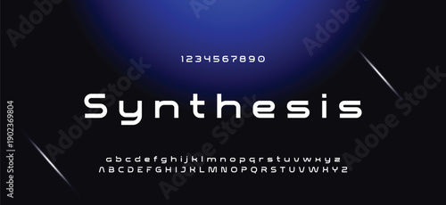 Modern alphabet fonts. Typography, Technology, Lettering, Elegant, Fashion, Designs, Serif fonts, Uppercase. Vector illustration