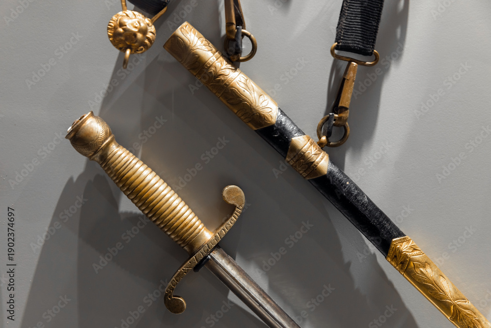 Fototapeta premium Imperial Russian Navy dirk. A decorative dagger