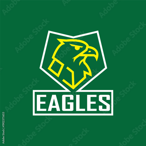 Eagle minimalist logo design, Eagle logo
