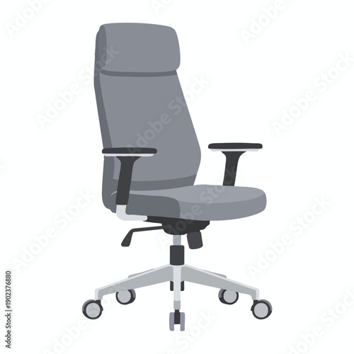 Ergonomic Office Chair Illustration