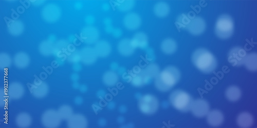 Abstract blue gradient bokeh background with soft glowing circles, smooth blur, clean modern style.