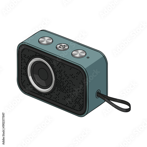 Waterproof Action Camera Illustration