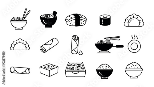 Culinary Delights: An array of international cuisines from sushi and spring rolls to noodle and dumplings, offering a tantalizing visual feast for food lovers. 