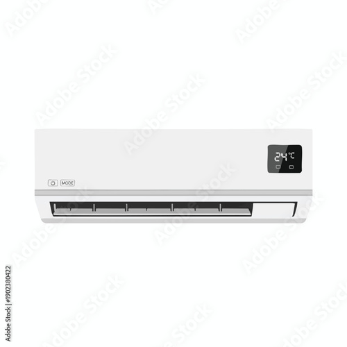 Modern White Air Conditioning Unit