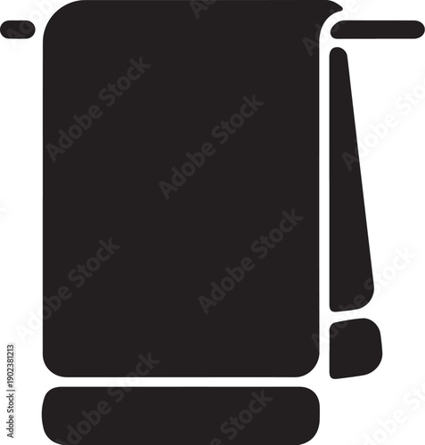 Black and white smartphone with stylus outline