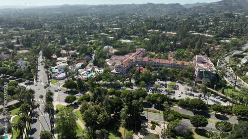 Wallpaper Mural Beverly Hills Aerial Shot Sunset Blvd Hotel California Torontodigital.ca