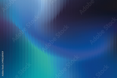 Abstract Fluted Glass Ripple Vector Background, Colorful Fractal Gradient with Smooth 3D Ribbed Glass & Futuristic Prismatic Distortion Texture in Soft Blue Hues