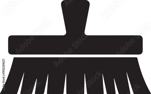 Black Brush with Bristles and Handle cleaning tool