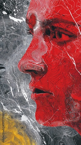 An abstract visualization embodying a healthy emotional state filled with vibrant colors and harmonious shapes, reflecting peace and positivity.