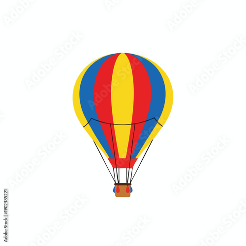 Vibrant Hot Air Balloon Illustration