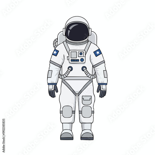Astronaut in White Space Suit