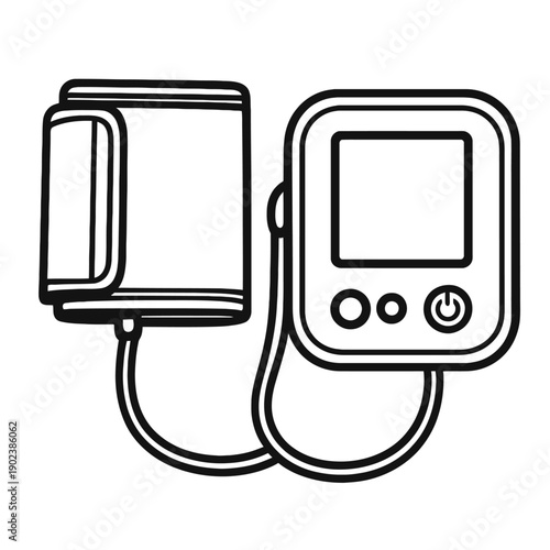 Accurate Digital Automatic Blood Pressure Monitor with Arm Cuff for Home Health Monitoring. Essential Medical Device for Daily Hypertension Management, Cardiovascular Wellness, and Personal Healthcare