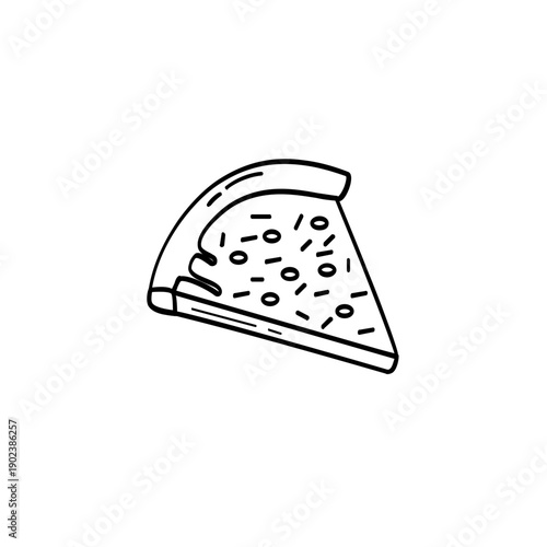 Minimalist Fast Food Line Icon on a white background  Vector