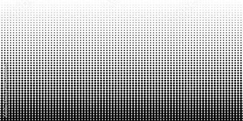 Dotted gradient vector illustration, white and black halftone background