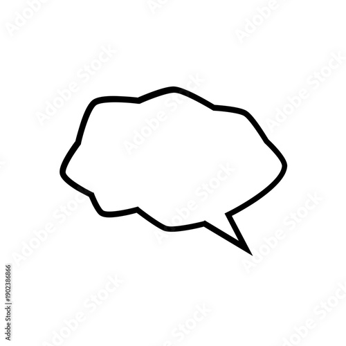 Hand drawn doodle speech bubbles set for creative presentation and notes.