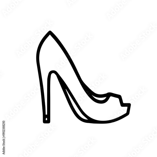 Clothing and fashion line icon for e-commerce and retail website