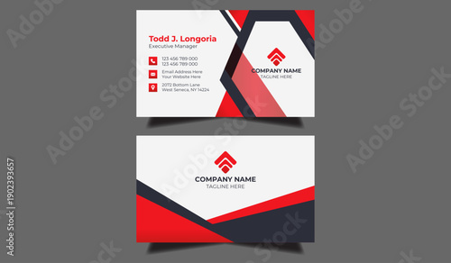 professional abstract creative modern name card and business card