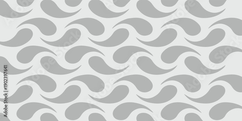 Seamless Wave Pattern Background in Soft Grey for Modern Design and Textured Surfaces