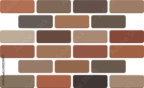 Brick Wall Section Outline Illustration Masonry Construction Background