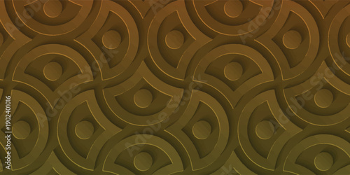 Bright Orange Abstract Pattern Background With Repeating Circular Motifs For Design Projects And Textures Media eps10