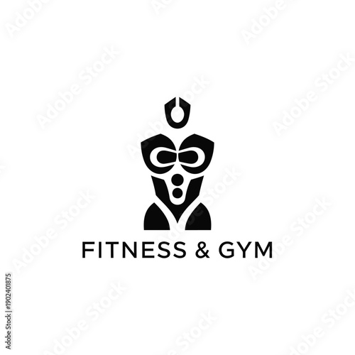 Man Exercising with Goggles and Snorkel in Fitness Illustration