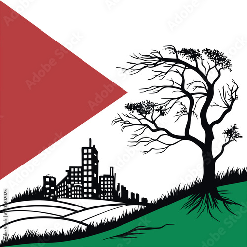 A flat style graphic illustration using-the struct. 