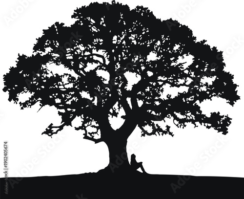 tree silhouette vector