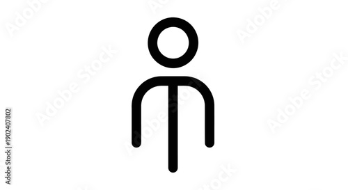 stickman glyph icon