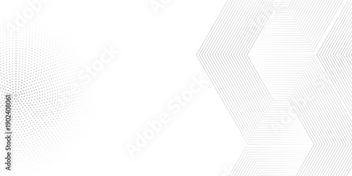 Abstract trendy technology of gradient white and gray hexagonal element pattern artwork design background. Use for ad, poster, presentation, print, artwork. illustration vector eps10