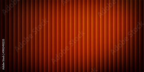 Red orange yellow ribbed glass. Vector ribbed glass texture background. Mesh gradient. acrylic ribbed bath surface. Reeded glass background semitransparent overlay.